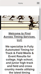 Mobile Screenshot of firstacrosstiming.com